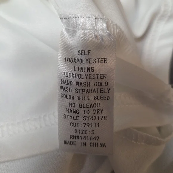 She + Sky White One Shoulder Dress - Picture 6 of 7